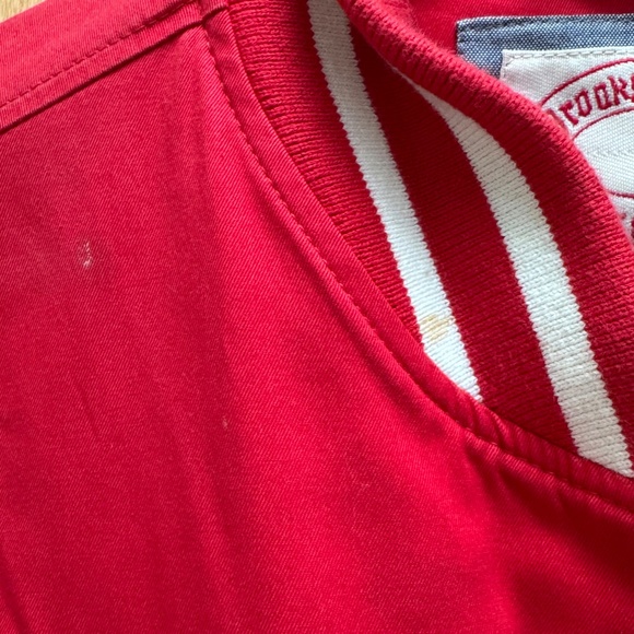 Vintage 80s Brooks-Brothers Varsity Bomber Jacket Red Mens Size S - Picture 8 of 10